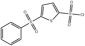 5-(페닐설포닐)티오펜-2-설포닐클로라이드 구조식 이미지