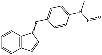 1-(4-N-메틸-N-니트로사미노-벤질리덴)인덴 구조식 이미지