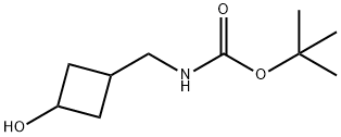 Carbamic acid, [(3-hydroxycyclobutyl)methyl]-, 1,1-dimethylethyl ester (9CI) Structure