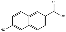 6-Hydroxy-2-naphthoic acid Structure