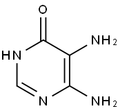 4,5-Diamino-6-hydroxypyrimidine 구조식 이미지