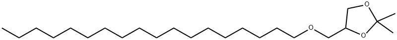 O-Octadecyl-1,2-acetone glycerin acetal Structure