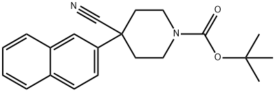 1-BOC-4-CYANO-4-(2-NAPHTHALENYL)-PIPERIDINE Structure