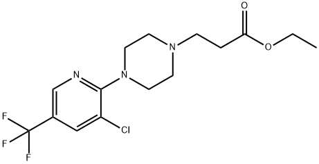 Ethyl 3-[4-[3-chloro-5-(trifluoromethyl)pyridin-2-yl]piperazin-1-yl]propionate Structure