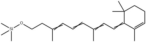 3,7-Dimethyl-9-(2,6,6-trimethyl-2-cyclohexen-1-ylidene)-1-[(trimethylsilyl)oxy]-3,5,7-nonatriene Structure