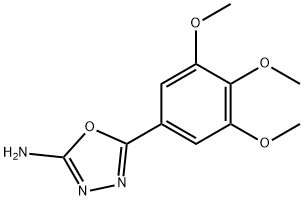 5-(3,4,5-트리메톡시페닐)-1,3,4-옥사디아졸-2-아민 구조식 이미지