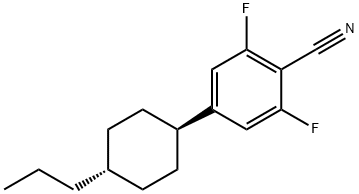 4-(TRANS-4-PENTYLCYCLOHEXYL)-1-플루오로벤젠 구조식 이미지