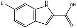 6-Bromoindole-2-carboxylic acid 구조식 이미지