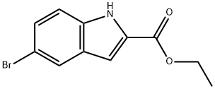 Ethyl 5-Bromoindole-2-carboxylate 구조식 이미지