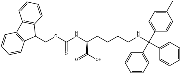 Fmoc-N'-methyltrityl-L-lysine Structure