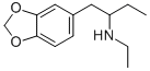 N-Ethyl-1-(3,4-methylenedioxyphenyl)-2-butanamine Structure