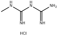 METFORMIN RELATED COMPOUND B (25 MG) (1-METHYLBIGUANIDE HYDROCHLORIDE) 구조식 이미지