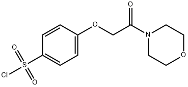 4-[2-(4-MORPHOLINYL)-2-OXOETHOXY]-BENZENESULFONYL CHLORIDE Structure