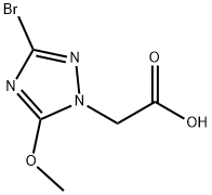 (3-bromo-5-methoxy-1H-1,2,4-triazol-1-yl)acetic acid 구조식 이미지