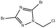 3,5-dibromo-1-(chloromethyl)-1H-1,2,4-triazole Structure