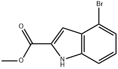 4-Bromoindole-2-carboxylic acid methyl ester 구조식 이미지