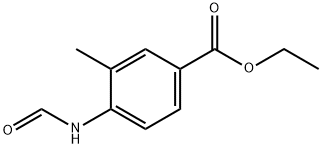 Benzoic acid, 4-(formylamino)-3-methyl-, ethyl ester (9CI) Structure