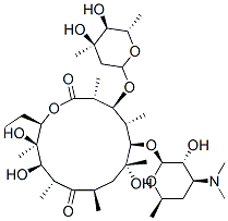 (3R,4S,5S,6R,7R,9R,11R,12R,13R,14R)-4-[(2S,4R,5S,6S)-4,5-dihydroxy-4,6 -dimethyl-oxan-2-yl]oxy-6-[(2S,3R,4S,6R)-4-dimethylamino-3-hydroxy-6-m ethyl-oxan-2-yl]oxy-14-ethyl-7,12,13-trihydroxy-3,5,7,9,11,13-hexameth yl-1-oxacyclotetradecane-2,10-dione 구조식 이미지