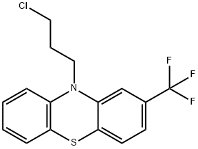 10-(3-클로로프로필)-2-(트리플루오로메틸)-10H-페노티아진 구조식 이미지