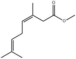 (Z)-3,7-디메틸-3,6-옥타디엔산메틸에스테르 구조식 이미지
