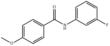 N-(3-FLUOROPHENYL)-4-METHOXYBENZAMIDE 구조식 이미지