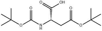Boc-L-aspartic acid 4-tert-butyl ester 구조식 이미지
