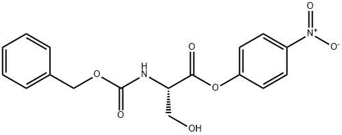 N-(벤질옥시카르보닐)-L-세린4-니트로페닐에스테르 구조식 이미지