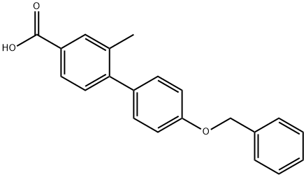 4-(4-Benzyloxyphenyl)-3-Methylbenzoic acid Structure