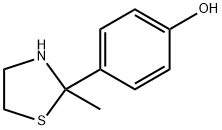 4-(2-메틸-2-티아졸리디닐)페놀 구조식 이미지