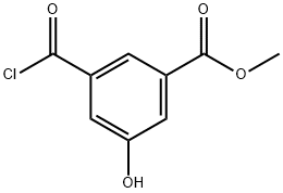 Benzoic acid, 3-(chlorocarbonyl)-5-hydroxy-, methyl ester (9CI) Structure