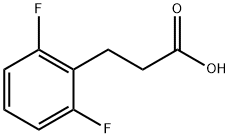 3-(2,6-Difluorophenyl)propionic Acid 구조식 이미지