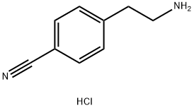 4-시아노페닐에틸아민HCL 구조식 이미지