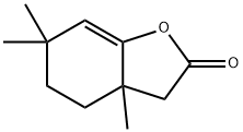 3a,4,5,6-Tetrahydro-3a,6,6-trimethylbenzofuran-2(3H)-one Structure