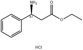 (S)-3-Amino-3-phenylpropanoic acid ethyl ester hydrochloride Structure