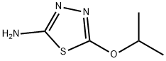 1,3,4-Thiadiazol-2-amine,  5-(1-methylethoxy)- Structure