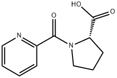 N-(피리딘-2-카르보닐)-L-프롤린 구조식 이미지