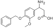 3-아미노-3-(4-BENZYLOXY-3-METHOXY-PHENYL)-PROPIONICACID 구조식 이미지