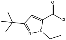 1H-피라졸-5-카르보닐클로라이드,3-(1,1-디메틸에틸)-1-에틸-(9CI) 구조식 이미지