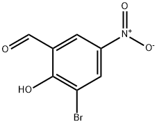 3-BROMO-2-HYDROXY-5-NITROBENZALDEHYDE Structure