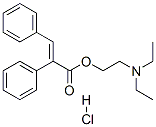 2-(디에틸아미노)에틸(벤질리덴)페닐아세테이트염산염 구조식 이미지