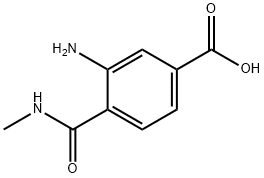 벤조산,3-아미노-4-[(메틸아미노)카르보닐]-(9CI) 구조식 이미지