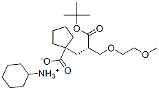 시클로헥실암모늄1-[(S)-2-(TERT-BUTOXYCARBONYL)-3-(2-METHOXYETHOXY)PROPYL]시클로펜탄카르복실레이트 구조식 이미지