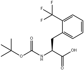 BOC-L-2-Trifluoromethylphe  Structure