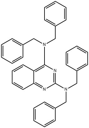 N,N,N',N'-테트라벤질퀴나졸린-2,4-디아민 구조식 이미지