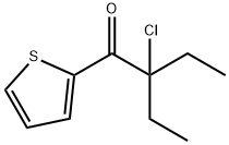 1-Butanone, 2-chloro-2-ethyl-1-(2-thienyl)- (9CI) Structure
