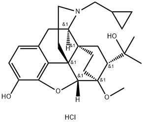 6,14-ETHENOMORPHINAN-7-METHANOL, 17-(CYCLOPROPYLMETHYL)-4,5-EPOXY-18,19-DIHYDRO-3-HYDROXY-6-METHOXY-ALPHA, ALPHA-DIMETHYL-(5ALPHA, 7ALPHA) HYDROCHLORIDE Structure