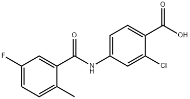 168080-49-7 2-chloro-4-(5-fluoro-2-MethylbenzaMido)benzoic acid