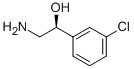 (S)-2-Amino-1-(3-chloro-phenyl)-ethanol 구조식 이미지