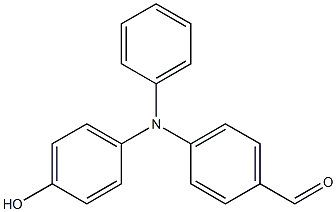 Benzaldehyde, 4-[(4-hydroxyphenyl)phenylamino]- Structure