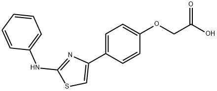 2-[4-(2-anilino-1,3-thiazol-4-yl)phenoxy]acetic acid Structure